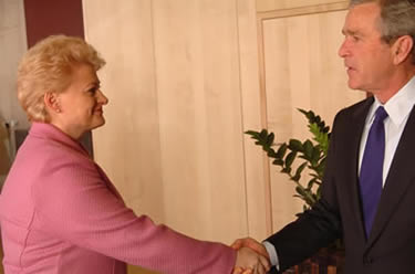 Bush and Merkel